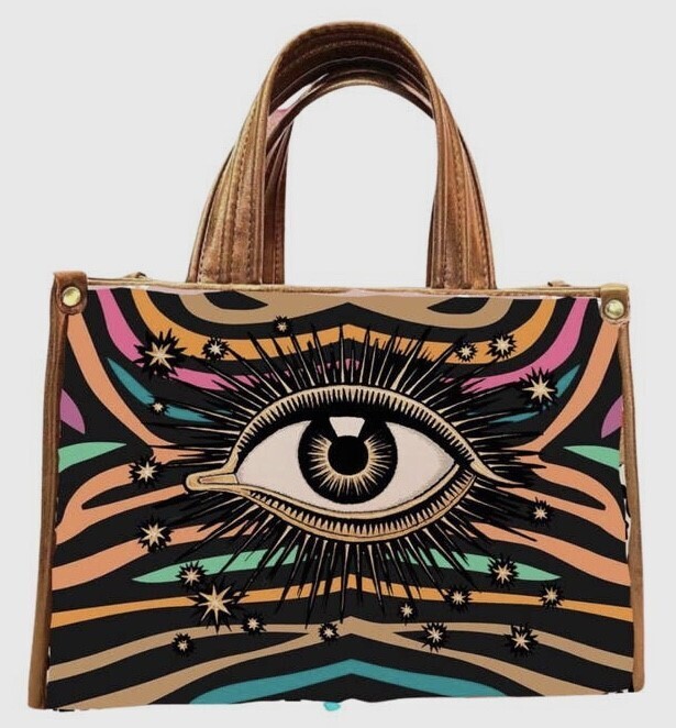Black Multi Evil Eye Bag
