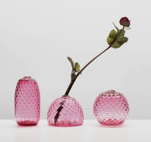 Ruby Round Bud Vase