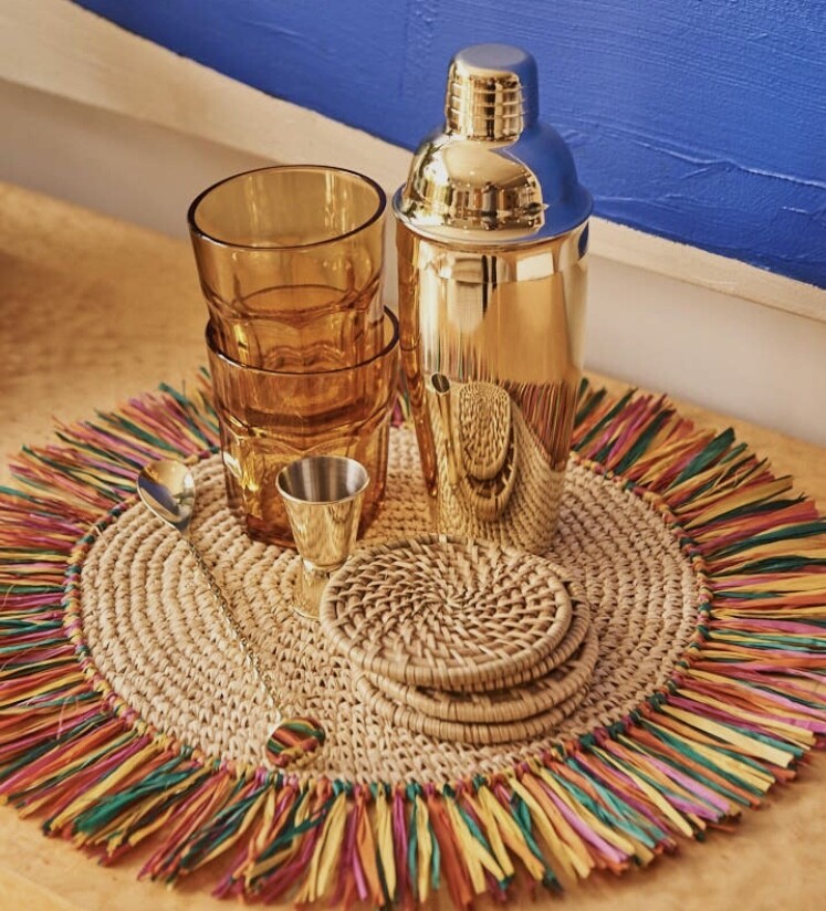Woven Fringe Placemats Set of 2