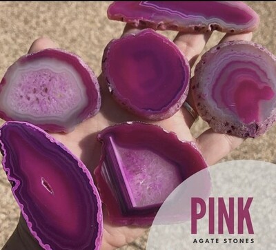 Pink Agate Wine Stopper