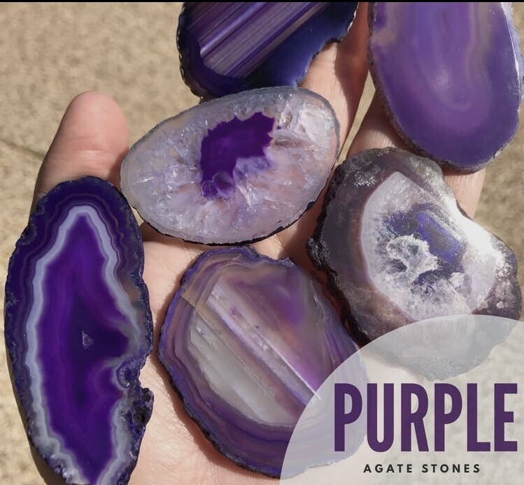 Purple Agate Wine Stopper