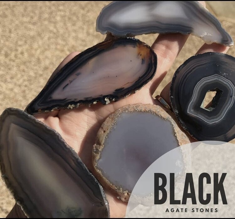 Black Agate Wine Stopper