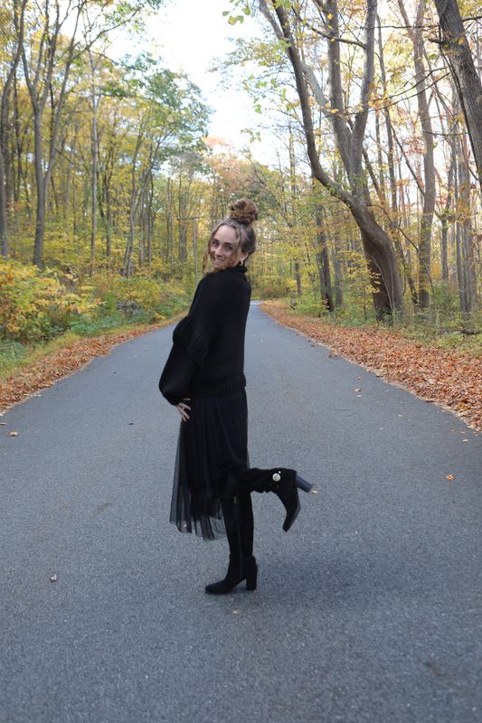 Sweater &amp; Tulle Dress