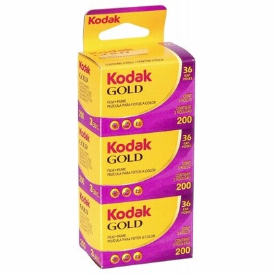 Kodak Gold 200ASA 36exp 3 Pack