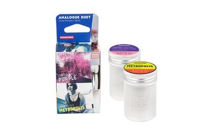 Lomography Analogue Duet, ,1 Roll of Purple, 1 Roll of Metropolis