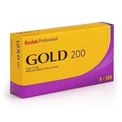 Kodak Gold 200 ASA 120 film 5 Pack