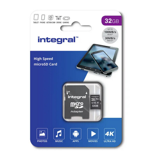 Integral High Speed 32GB microSD card