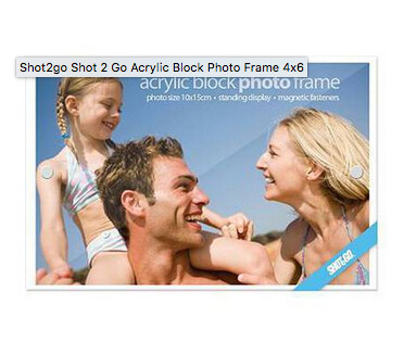 Acrylic Photo Block frame 6x4