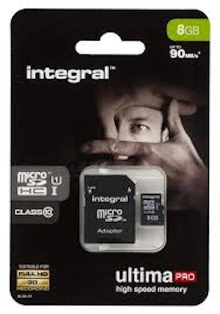 Integral 8GB Micro SD card