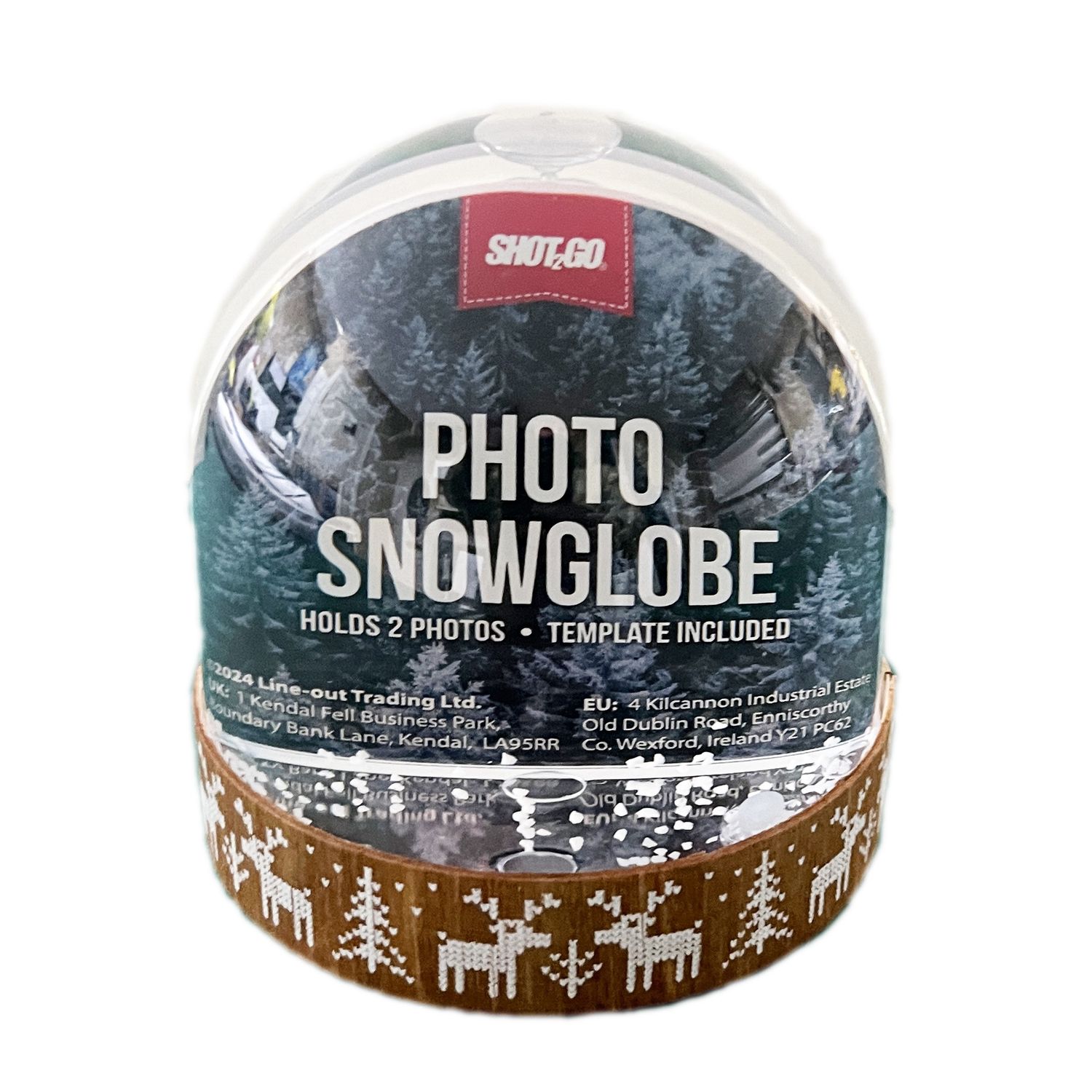 Snowglobe Wooden Reindeer