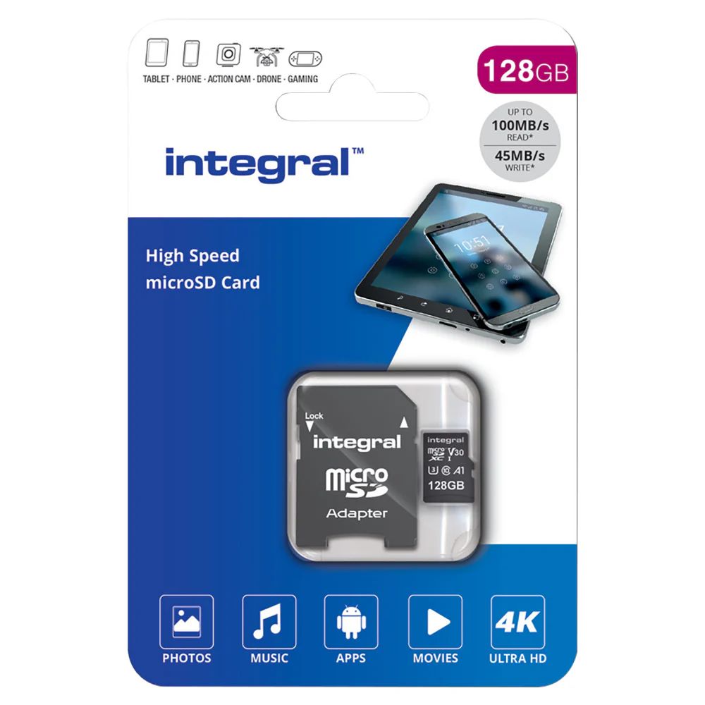 Integral 128GB Micro Sd card