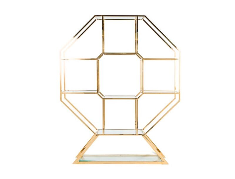 Gold Hexagon Barback
