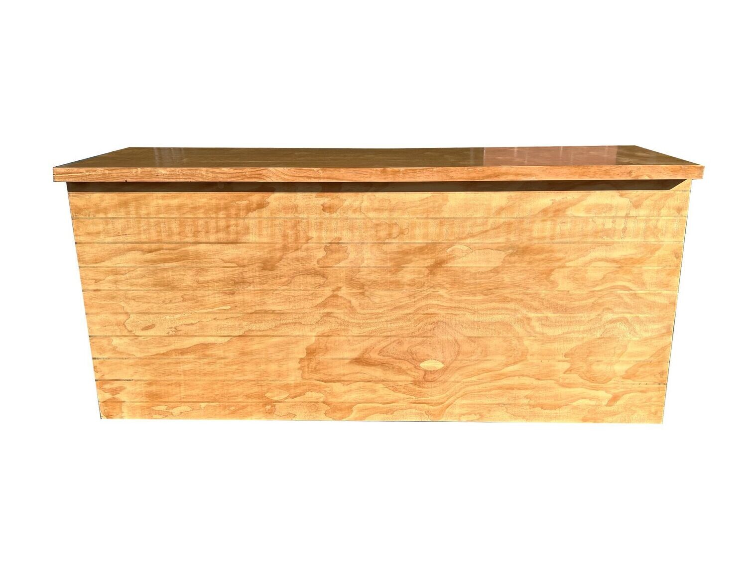 8ft Natural Wood Bar