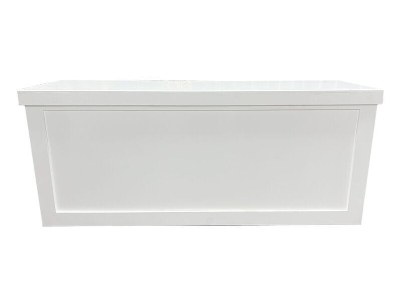 6ft White Shaker Bar