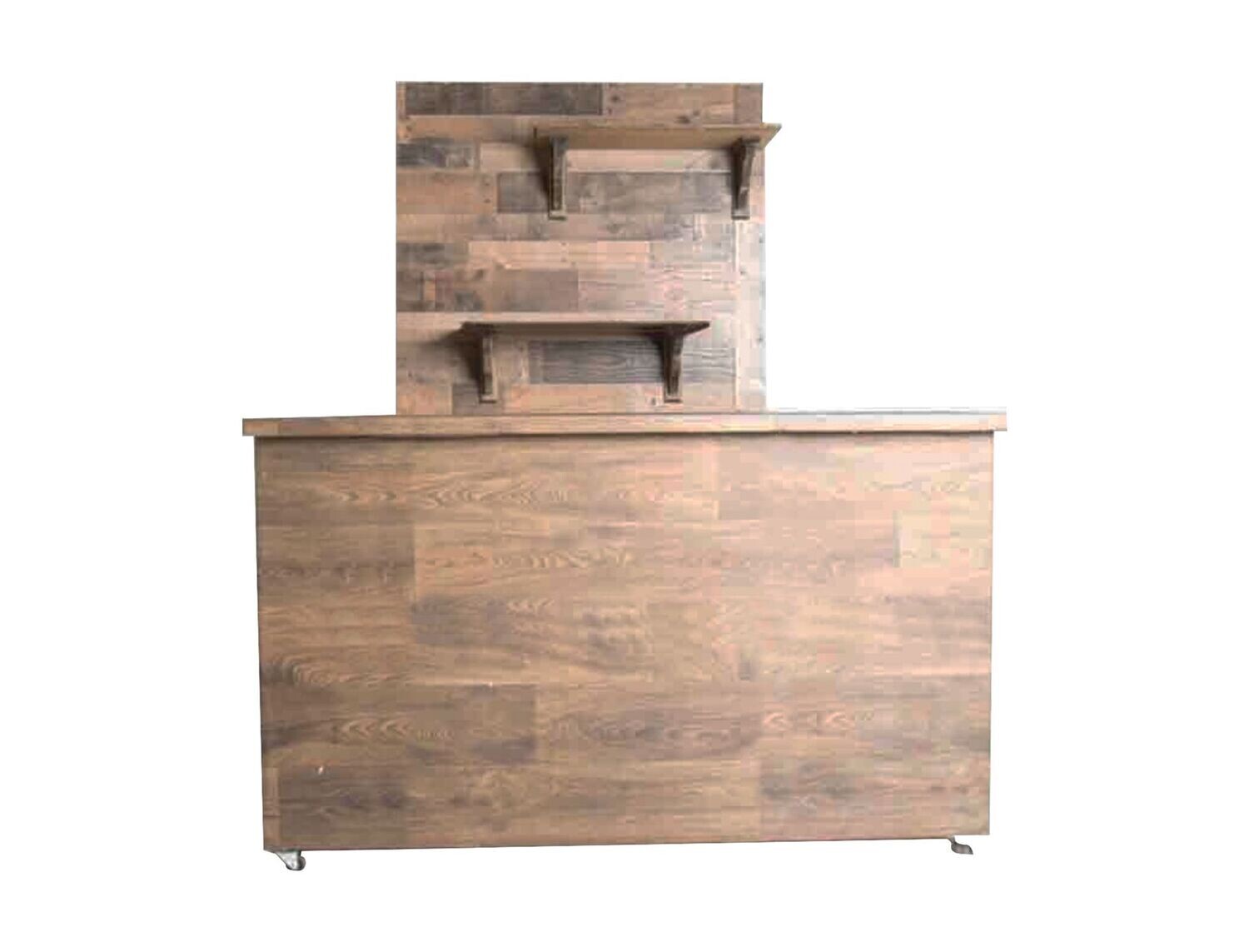 8ft Rustic Vinyl Bar