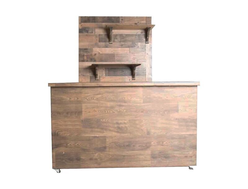 8ft Rustic Vinyl Bar