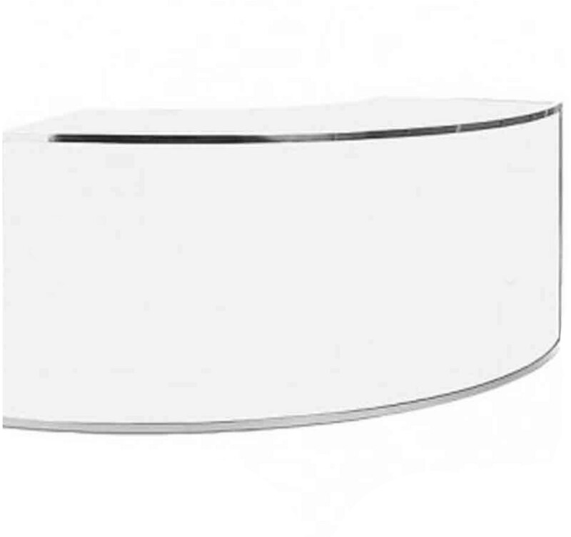 8ft Silver Frame Serpentine Bar