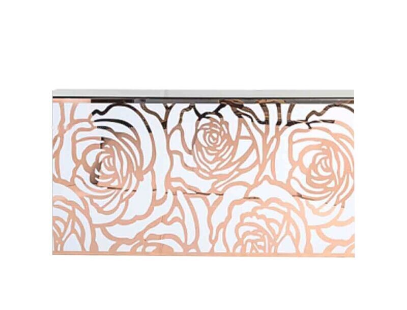 6ft Rose Gold Flower Bar