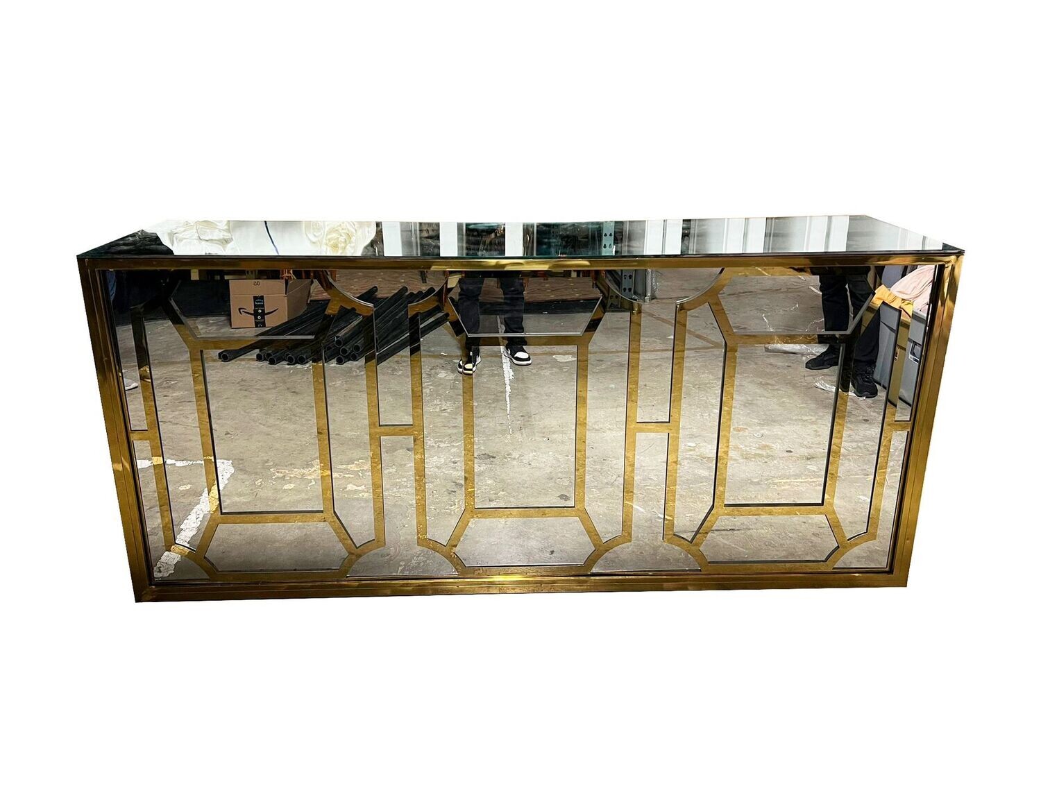 8ft Gold Geo Design Bar