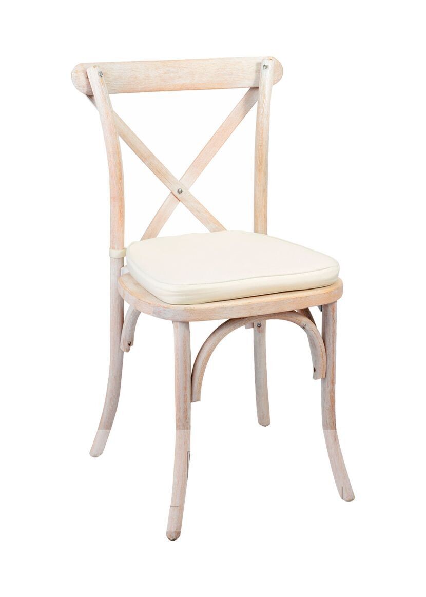 White Wash Crossback Chair