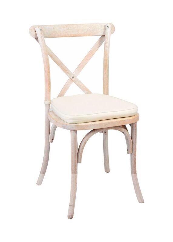 White Wash Crossback Chair