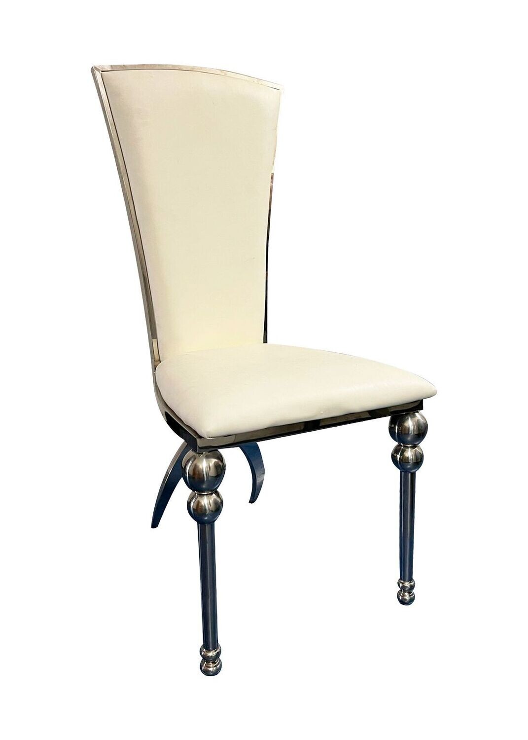 Silver High Back King Chair