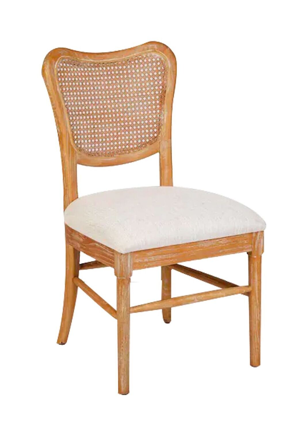 Heart Rattan Back Chair