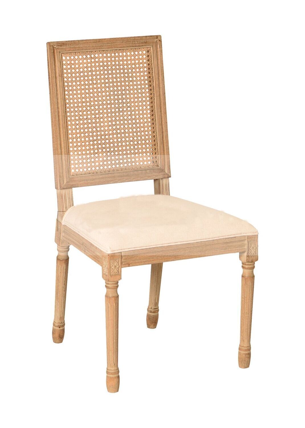 Square Rattan Back Chair