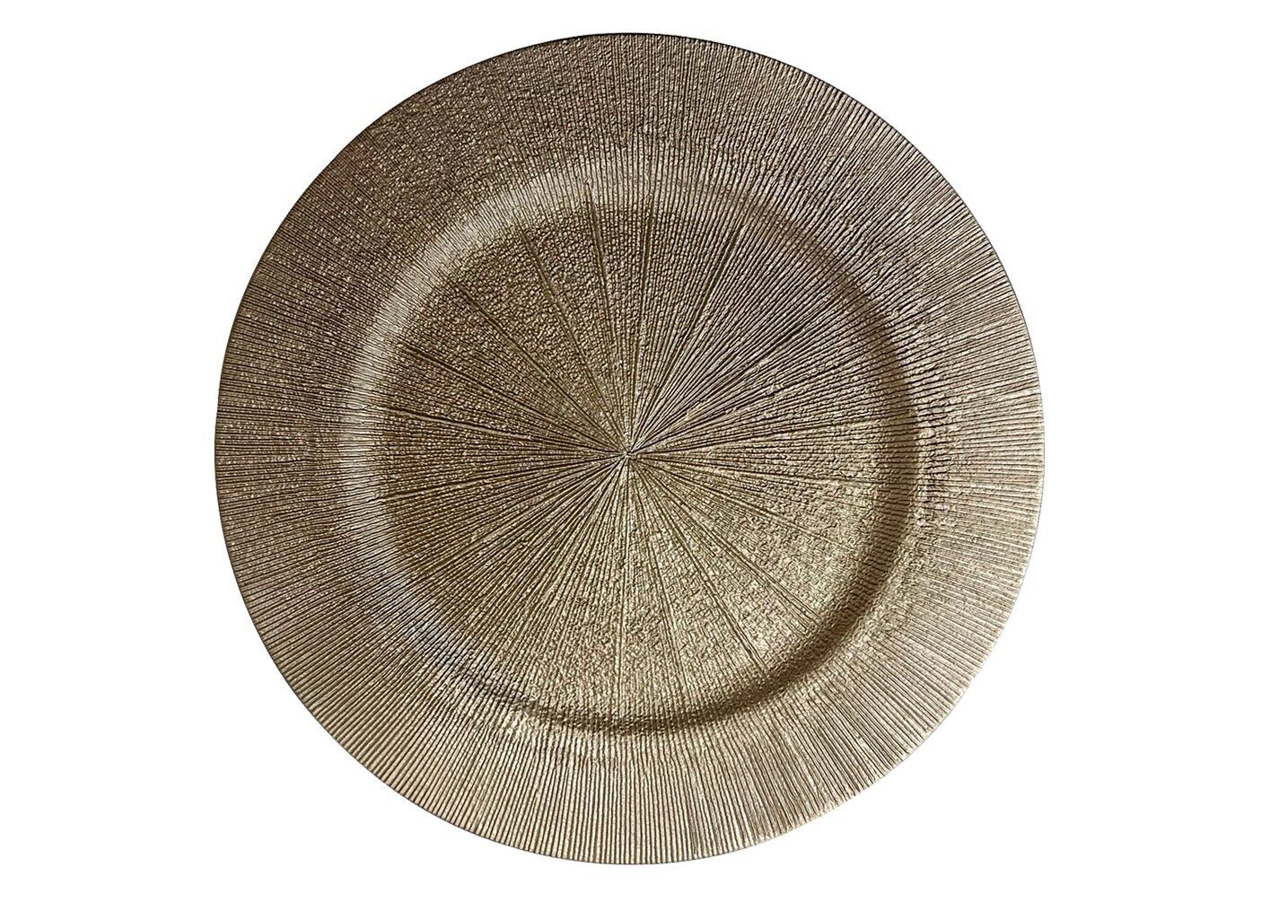 Champagne Starburst Charger