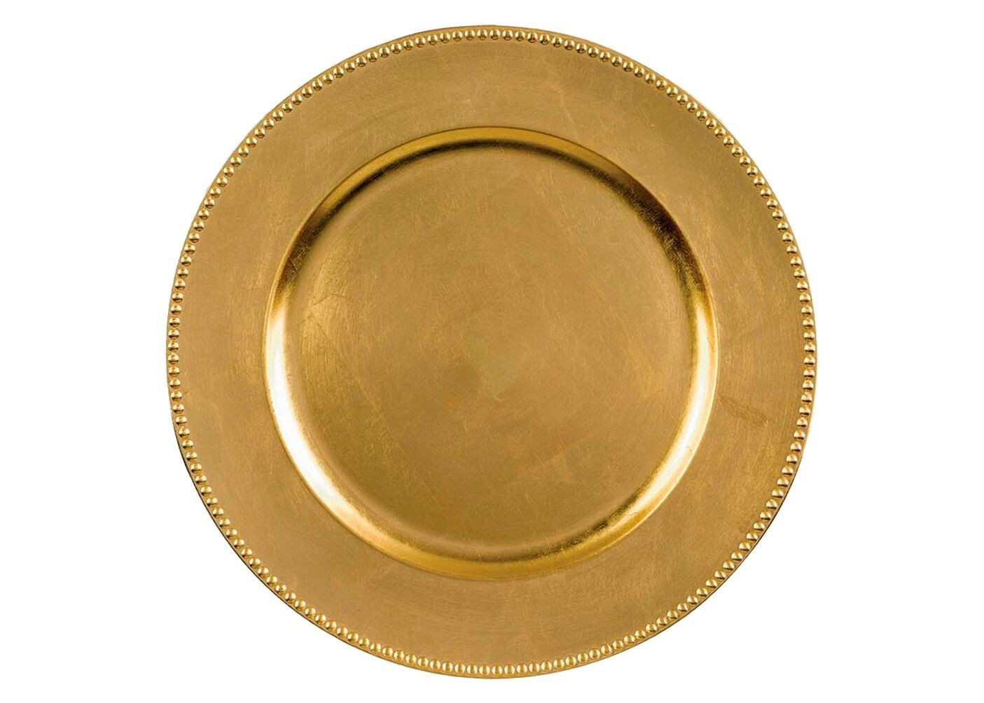 Gold Metallic Acrylic Charger