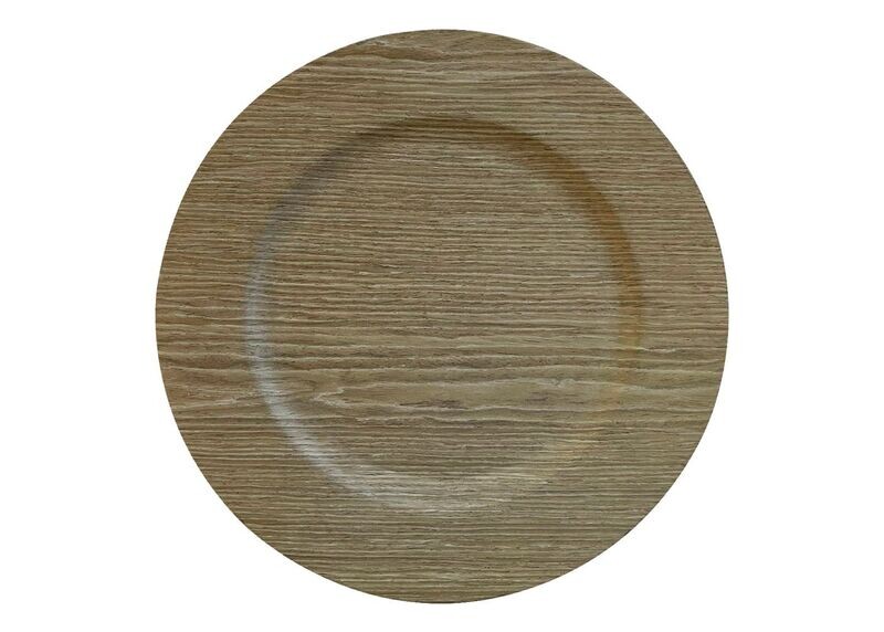 Dark Wash Rustic Laminate Charger