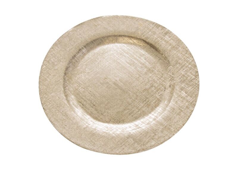 Gold Scratch Acrylic Charger