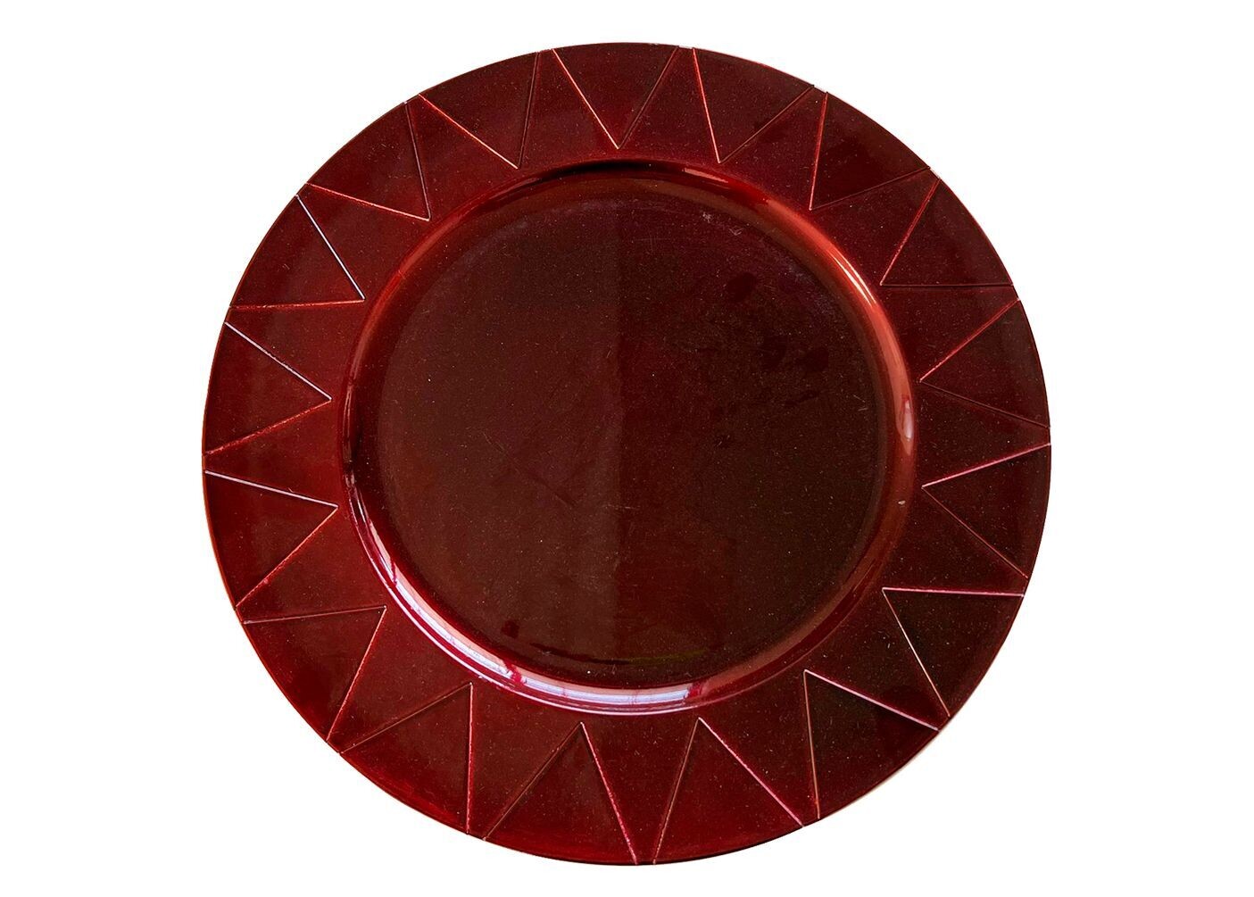 Red Wine Lacquer Charger