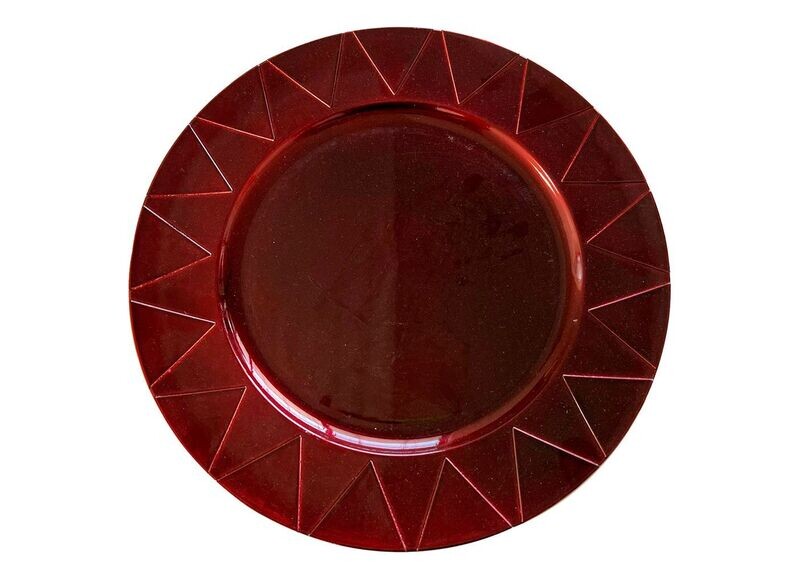 Red Wine Lacquer Charger