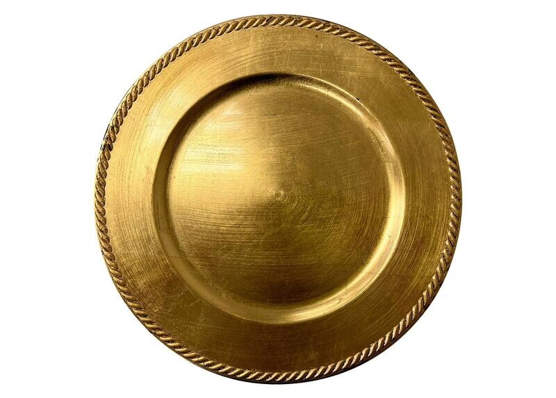 Gold Acrylic Charger