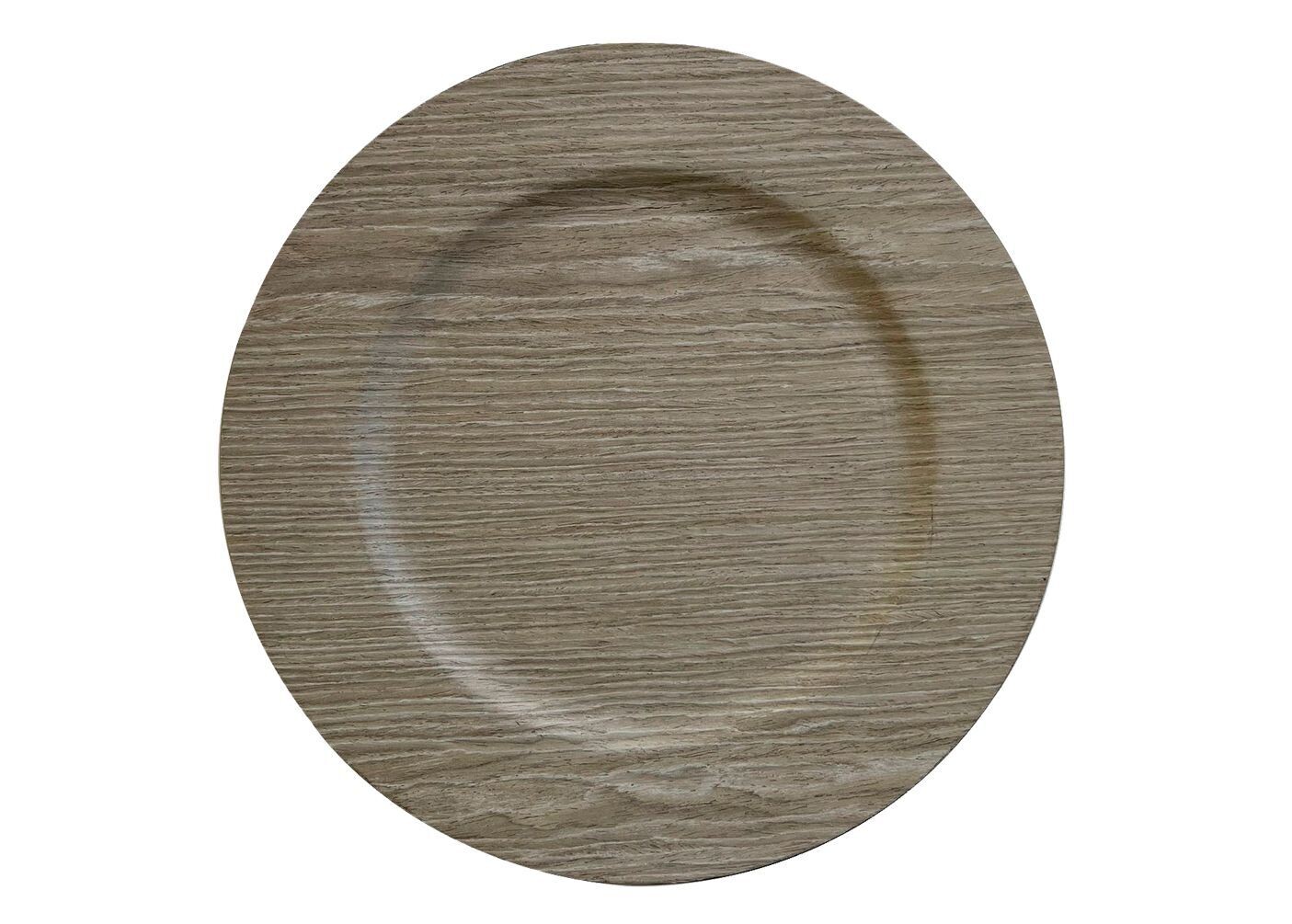 Light Wash Rustic Laminate Charger