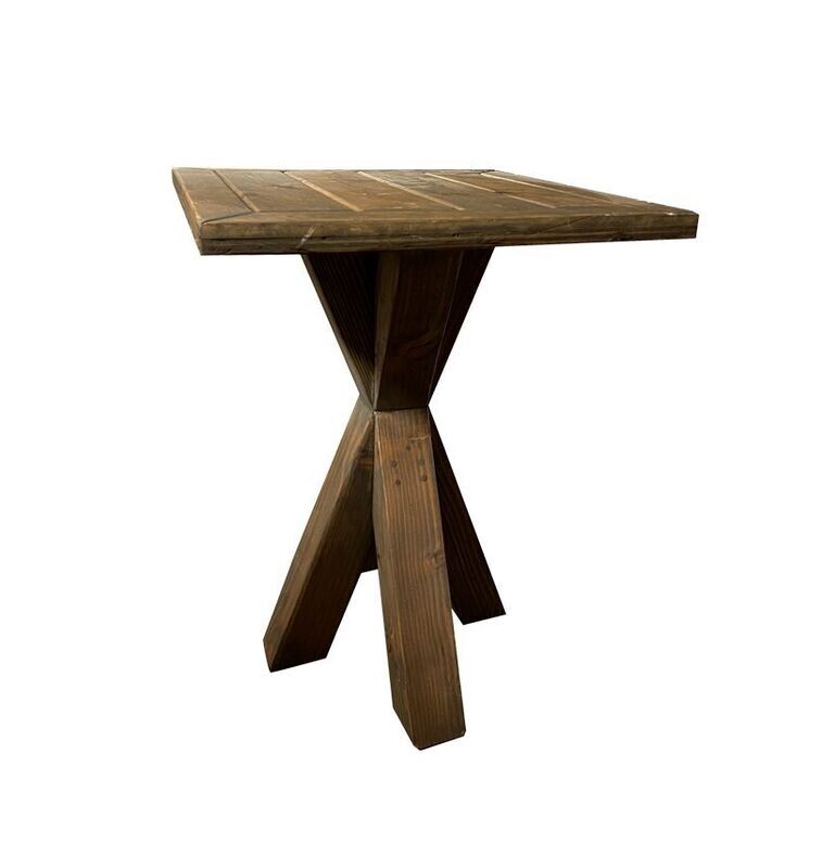 36'' Low Rustic Wood Cocktail Table