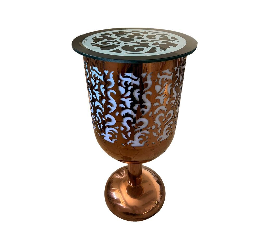 Laser Cut Wine Cup Cocktail Table