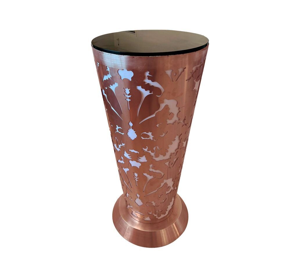 Laser Cut Rose Cone Cocktail Table