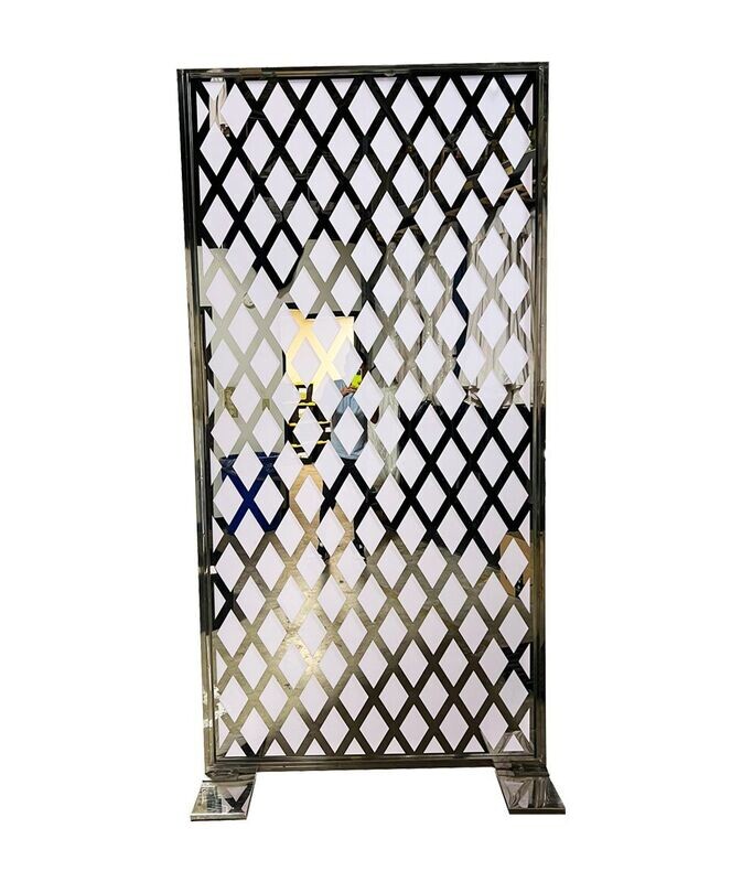 4x8 Silver Lattice Wall