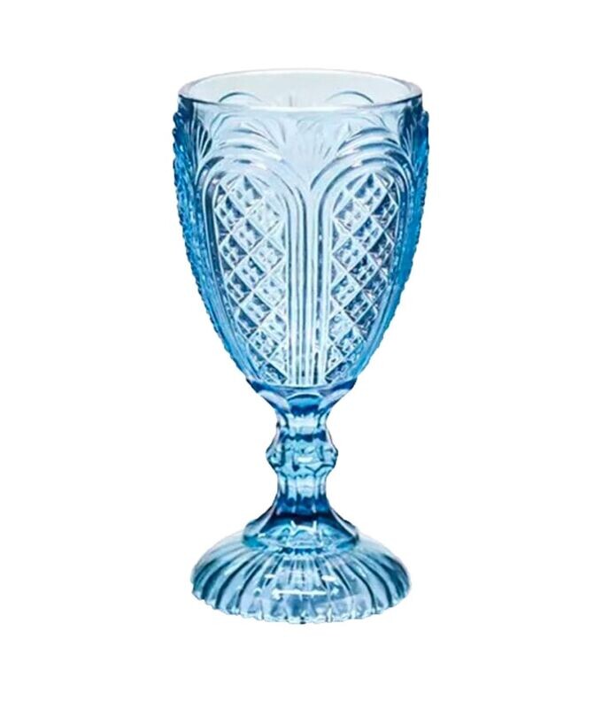 Carousel Water Goblet - Blue