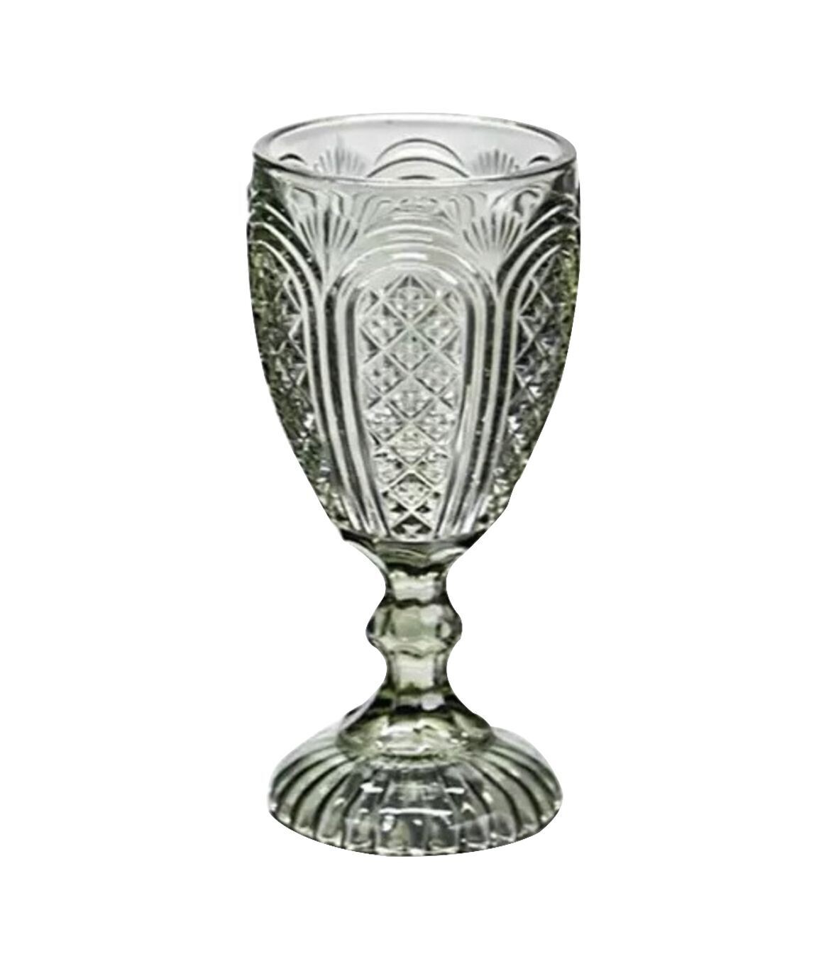 Carousel Water Goblet - Smokey