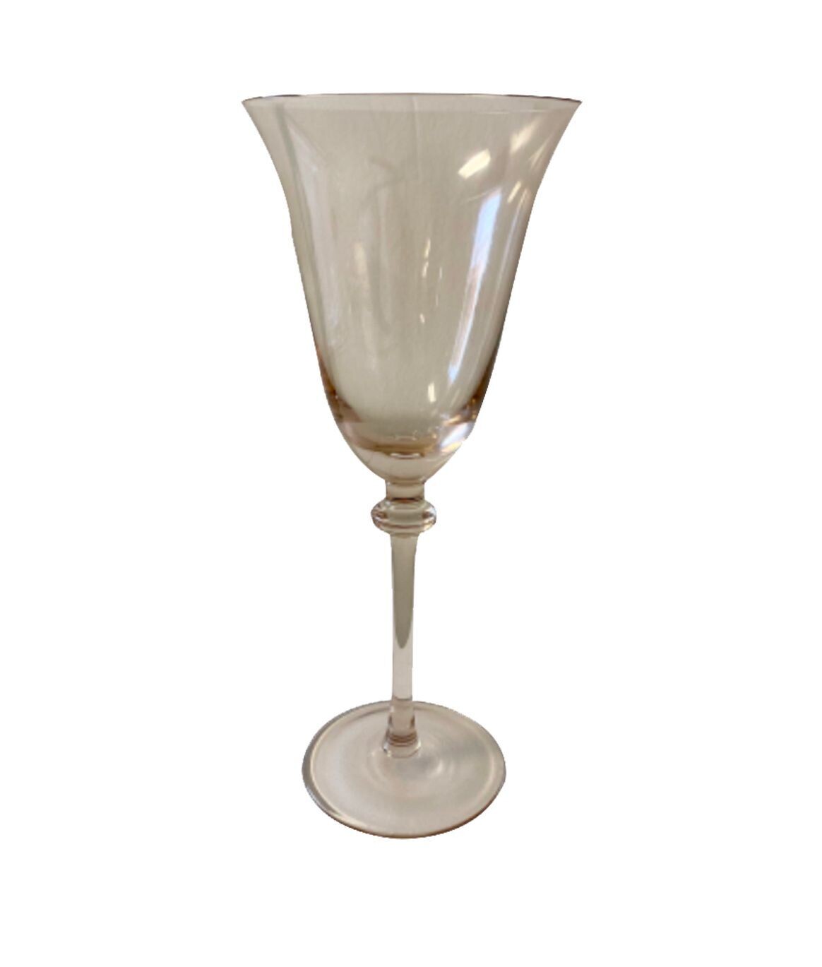 Amber Tulip Wine Glass