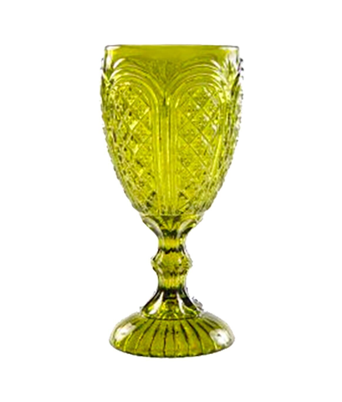 Carousel Water Goblet - Green