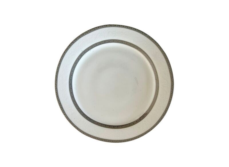 Silver Double Rim Dinner Plate