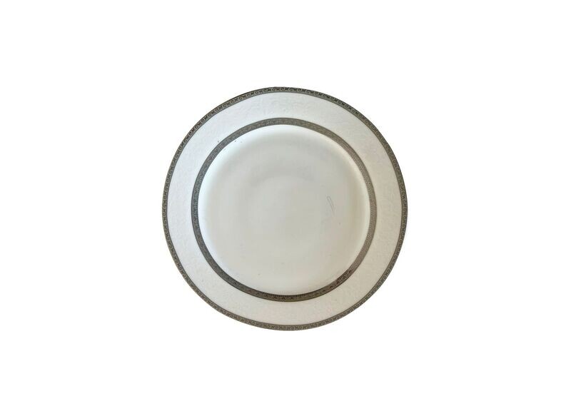 Silver Double Rim Salad Plate