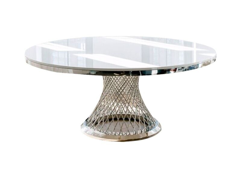72" Silver Washington Round Table