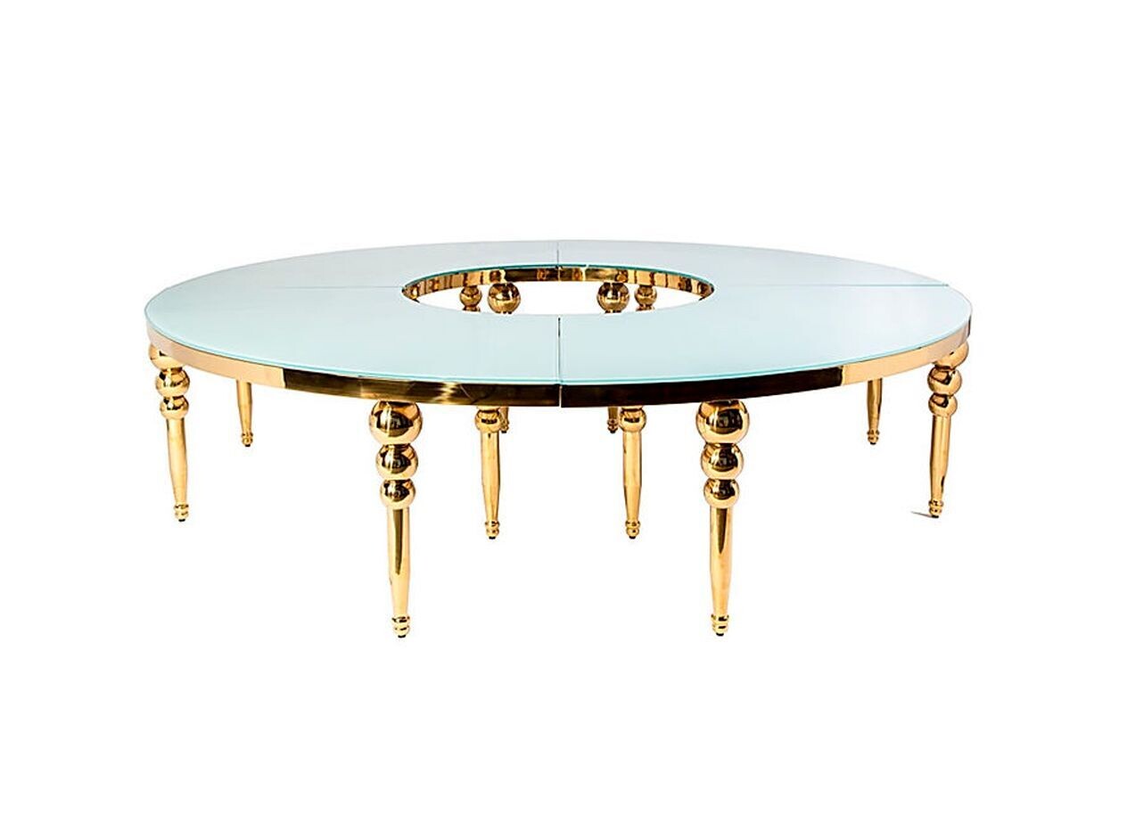 Gold Circle Donut Table