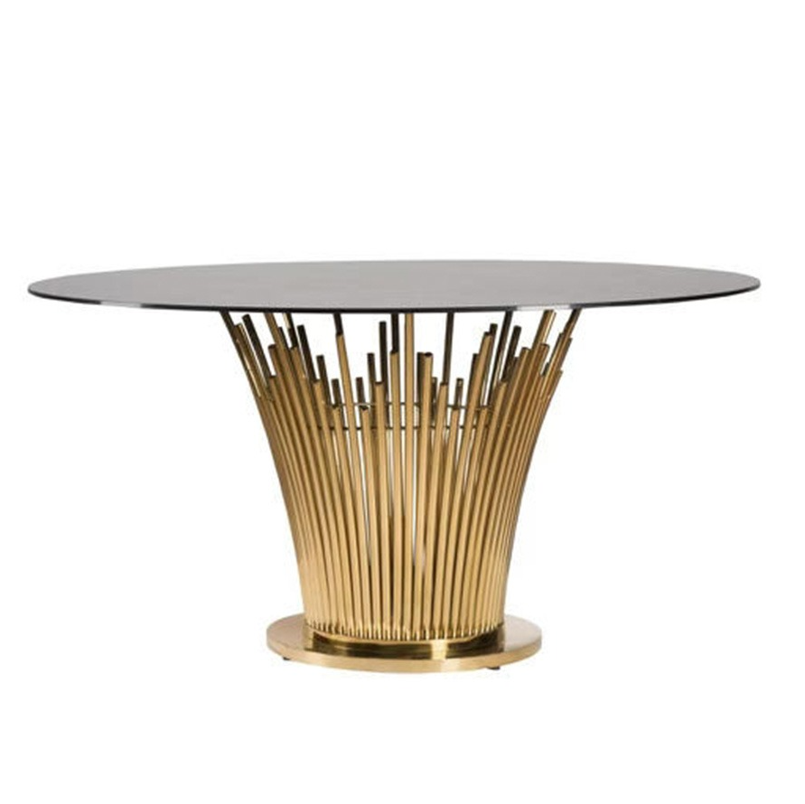 Round Gold Alexa Table