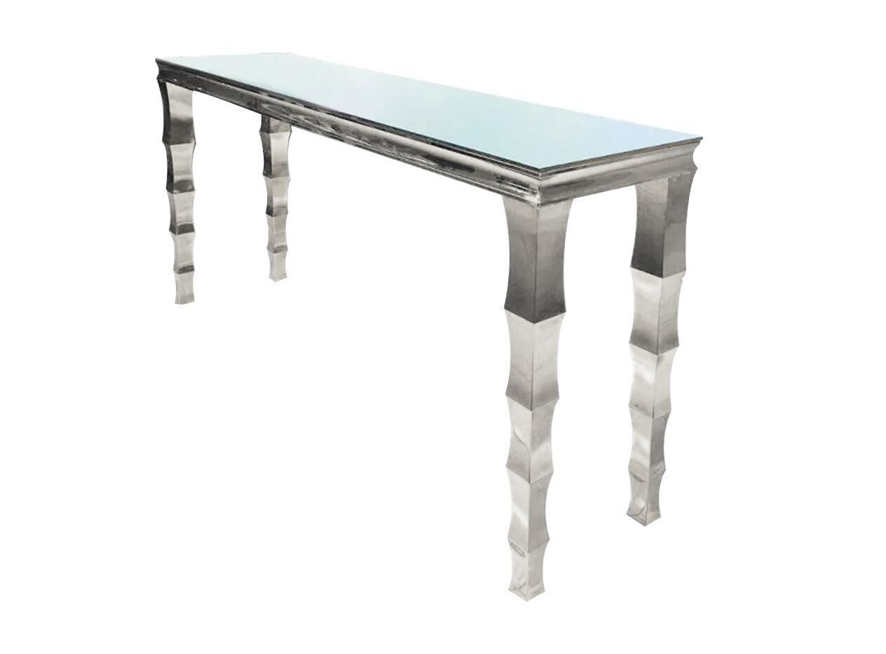 2x8 Silver Communal Table